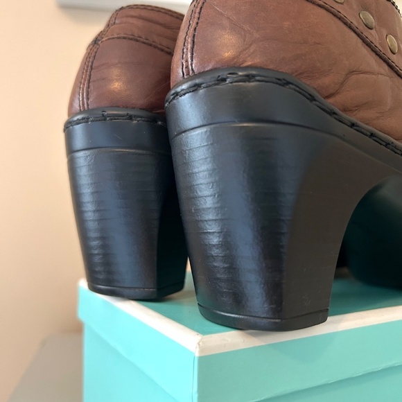 Josef Seibel Kendra Crinkle Leather Ankle Shoe/Bootie Cognac Size EU41/US10-10.5 - Picture 10 of 16